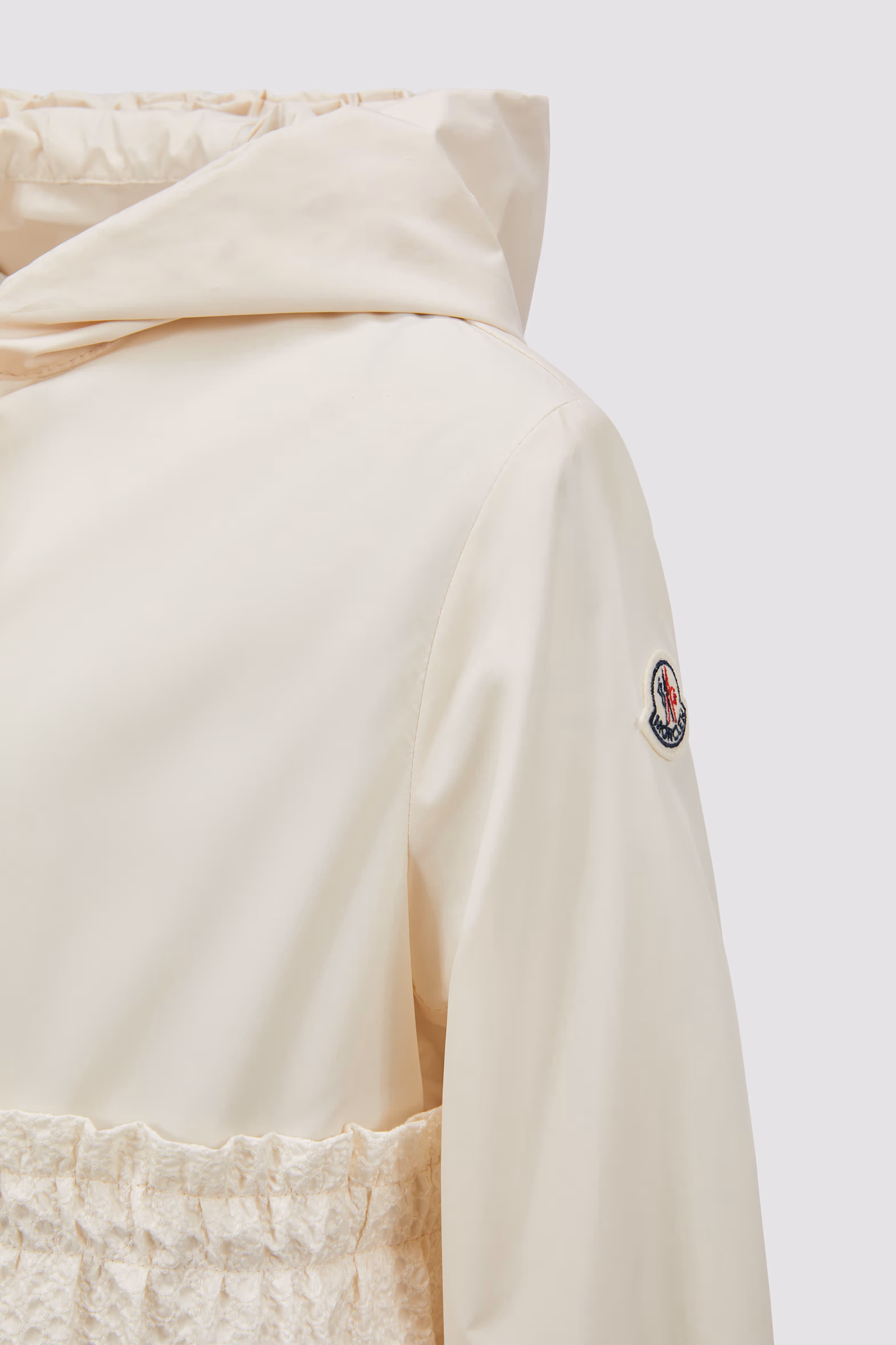 Odete Hooded Jacket Girl White Moncler 4